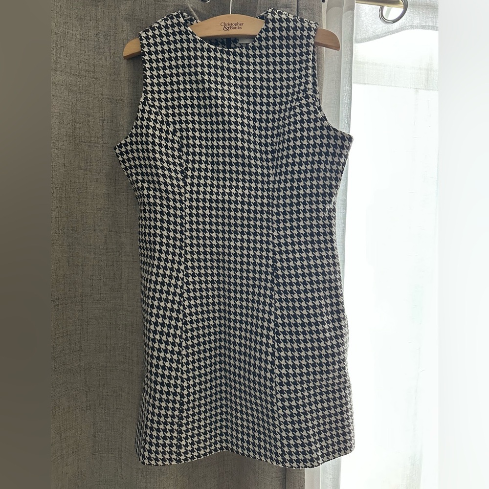 Commense Houndstooth Mini Dress